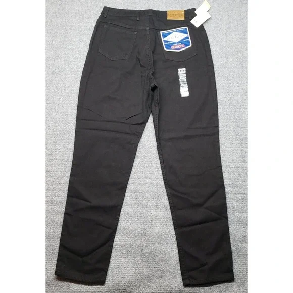 Vintage Ruff Hewn Denim Jeans Womens Size 16 Black Cotton High Rise Solid New - Picture 2 of 11